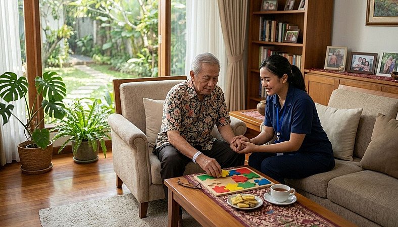 Pendampingan lansia dengan demensia dalam suasana hunian yang tenang dan nyaman